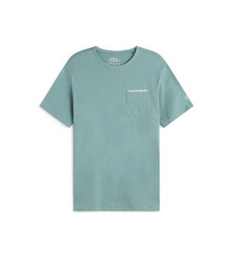 ECOALFtil mænd. MCMGATSDERA00803S24-609 Dera T-shirt grøn (M), Casual, Korte ærmer, Økologisk bomuld, Bæredygtig, Genbrugsbomuld