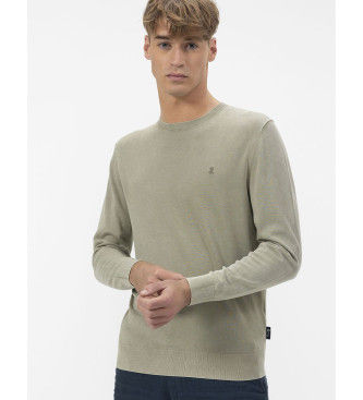 elPulpotil mænd. 11040124287 Basic trøje grøn (XL), Casual, Bomuld