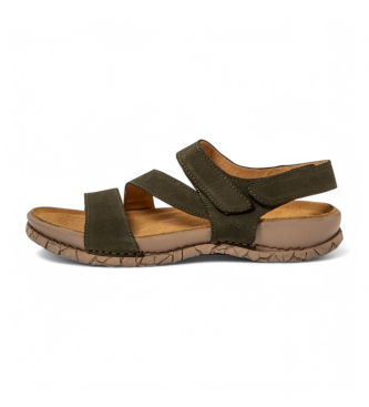 El Naturalistaunisex. 258601222005_0G3 Sandaler i læder N5860 Tabernas grøn (44), Fast, Velcro, Casual