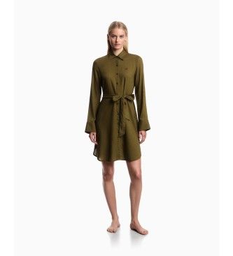 Emporio Armanitil kvinder. EW000817_AF20252 Strandkjole grøn (L), Casual, Viscose, Lange ærmer