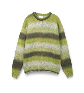 Family Firsttil mænd. SWF2503 Afbleget jumper grøn (XL), Casual, Bomuld