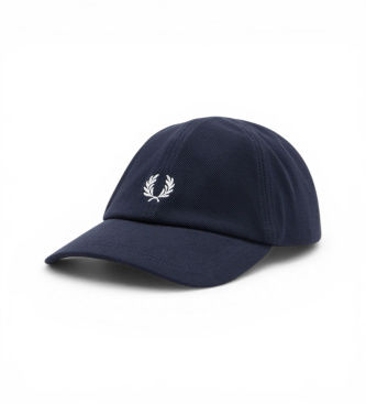 Fred Perrytil mænd. HW2295 Klassisk kasket i navy pique (OSFA), Casual, Bomuld, Blå