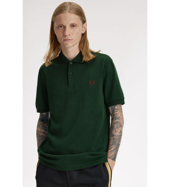 Fred Perrytil mænd. M6000 Polo Plain M6000 grøn (S), Casual, Bomuld, Korte ærmer