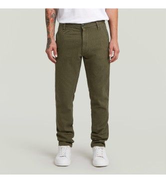 G-Startil mænd. D26336-E069-C793 Bronson 3.0 Slim Chino Trousers grøn (34/32), Casual, Bomuld, Bæredygtig