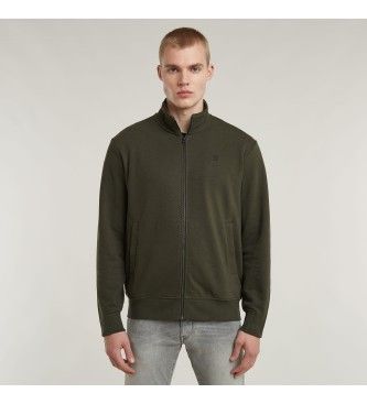 G-Startil mænd. D25122-D566-995 Nifous Zip Thru sweatshirt grøn (L), Casual, Økologisk bomuld, Bæredygtig