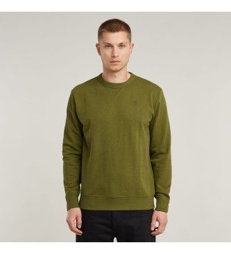 G-Startil mænd. D25121-D566-G985 Sweatshirt Nifous grøn (S), Casual, Økologisk bomuld, Bæredygtig