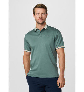 Hackett Londontil mænd. HM5600149 Club fit poloshirt med krave i klassisk grøn (L), Casual, Bomuld, Korte ærmer