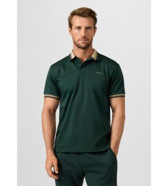 Hackett Londontil mænd. HM5600230 Grønne polo-medlemmer (S), Casual, Bomuld, Korte ærmer