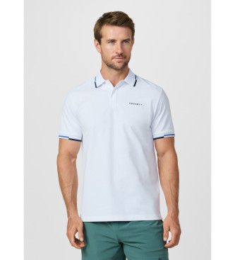 Hackett Londontil mænd. HM5600144 Kortærmet poloshirt med klassisk pasform i hvid (XXL), Casual, Bomuld, Korte ærmer