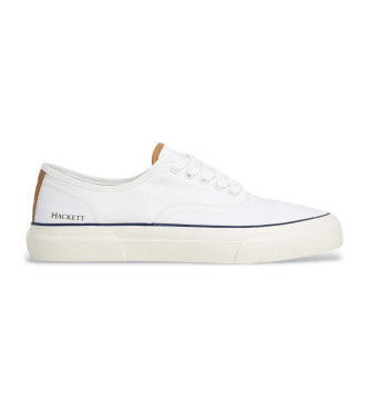 Hackett Londontil mænd. HMS21480 Blake Smart træningssko i læder, hvid (40), Fast, Blonder, Casual