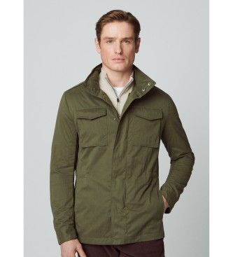 Hackett Londontil mænd. HM403014 Feltjakke grøn (S), Casual, Polyester