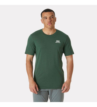 Helly Hansentil mænd. 62978 North Graphic T-shirt grøn (S), Casual, Bomuld, Korte ærmer