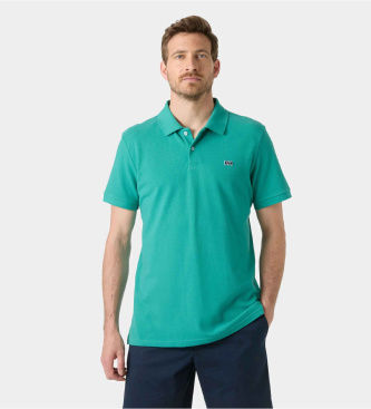 Helly Hansentil mænd. 54543 Hudson grøn polo shirt (L), Casual, Bomuld, Korte ærmer