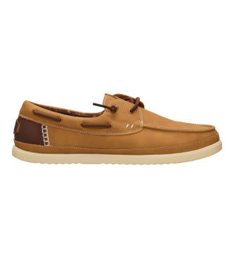 HeyDudetil mænd. HD45139 Harbor Lo Classic Sneakers brun (42), Stof, Fast, Blonder, Casual