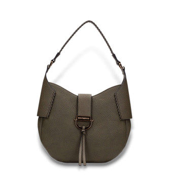 Hispanitastil kvinder. BI254147 Rund grøn magnettaske (OSFA), Casual, Polyuretan