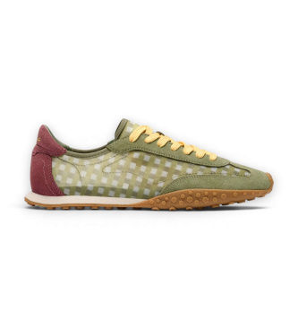 HOFFtil kvinder. 12661043 Læder sneakers Bridge Vichy grøn (41), Fast, Blonder, Casual
