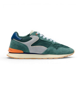 HOFFtil mænd. 22602404 City Chroma lædersko grøn (42), Fast, Ruskind, Blonder, Casual