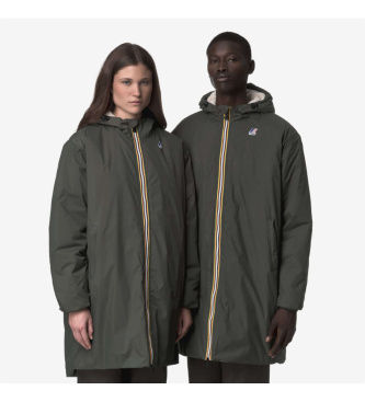 K-wayunisex. K21516W Frakke Le Vrai 4.0 Eiffel East grøn (XXL), Casual, Bæredygtig, Genanvendt nylon