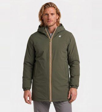 K-waytil mænd. K6128WW Jakke Reversible Jacob St Warm Double grøn, grå (L), Casual, Nylon