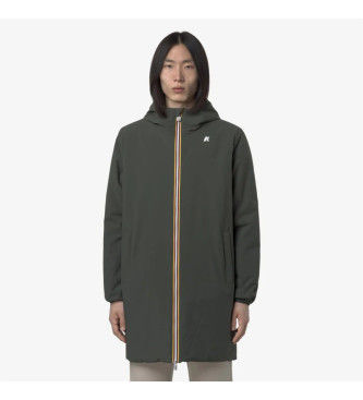 K-waytil mænd. K6128WW Vendbar Jacob ST Warm Jacket grøn, grå (S), Casual, Polyester