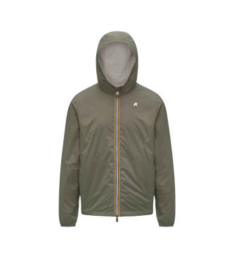K-wayunisex. K51337W Jake jakke vendbar beige, grøn (S), Casual, Bomuld