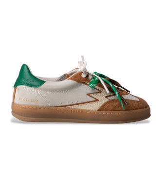 MOA Concepttil kvinder. CL264 Beige Club læder-sneakers (37), Fast, Blonder, Casual
