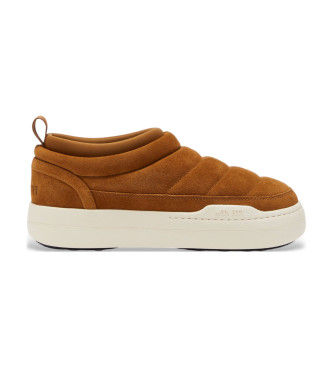 Moon Boottil kvinder. 80D2470020 Brune Park Sneakers i blødt læder (36), Fast, Ingen, Casual
