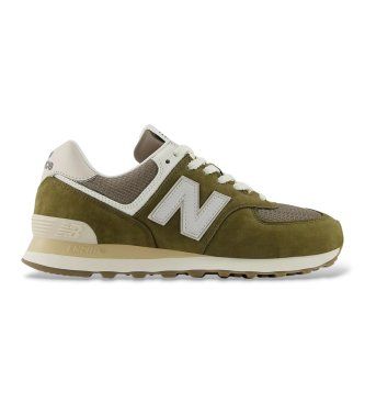 New Balanceunisex. U574V2_LI Sneakers i skind 574 grøn (37), Fast, Ruskind, Blonder, Casual