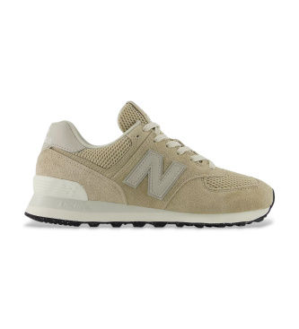 New Balancetil kvinder. W574V2_LI Sneakers i læder 574 beige (36), Fast, Blonder, Casual