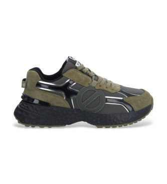 NO NAMEtil mænd. SNCUCP0 Sko Carter 2.0 Runner M grøn (44), Fast, Blonder, Casual, Genanvendt polyester