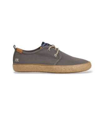Pepe Jeanstil mænd. PMS100009 Port Bay espadriller grøn (45), Stof, Fast, Blonder, Casual