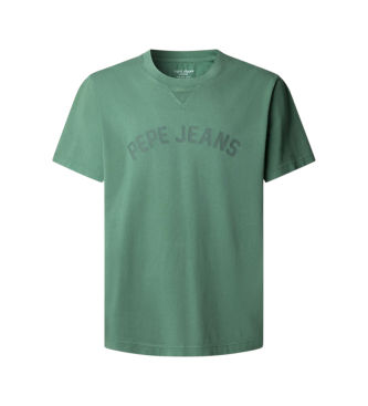 Pepe Jeanstil mænd. PM5010295 Gio grøn T-shirt (M), Casual, Bomuld, Korte ærmer