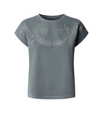 Pepe Jeanstil kvinder. PL5000137 Mina grøn T-shirt (L), Casual, Bomuld, Korte ærmer
