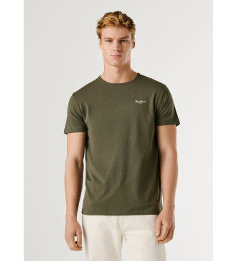 Pepe Jeanstil mænd. PM5010180 Original Basic T-shirt 3N grøn (S), Casual, Bomuld, Korte ærmer