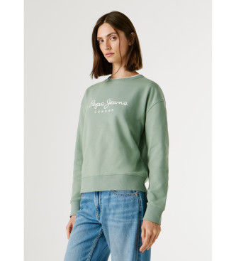 Pepe Jeanstil kvinder. PL5800072 Grøn Maty-trøje (M), Casual, Bomuld