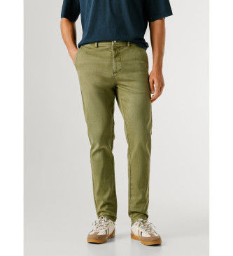 Pepe Jeanstil mænd. PM2100081 Stanley Chino-bukser grøn (32), Casual, Bomuld