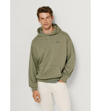 Pepe Jeanstil mænd. PM5800155 Sweatshirt Geo Small Logo grøn (S), Casual, Bomuld