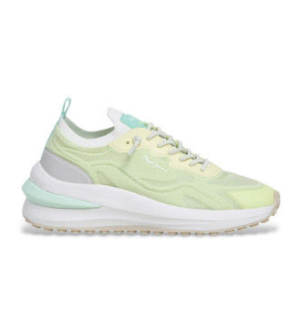 Pepe Jeanstil kvinder. PLS600052 Sko Winslow Frisk gul (39), Fast, Blonder, Casual, Grøn