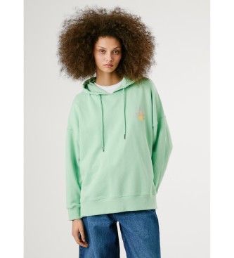Pepe Jeanstil kvinder. PL581526 Sweatshirt Angy grøn (XS), Casual, Bomuld