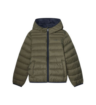 Pepe Jeanstil drenge. PB4000004 Bailor-frakke grøn (14Años= 164cm), Casual, Bomuld, børnetøj
