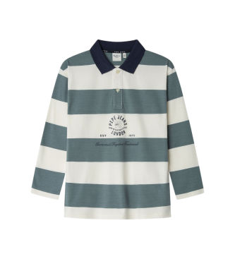 Pepe Jeanstil drenge. PB5400002 Hedwing grøn polo shirt (8años= 128cm), Casual, Bomuld, Lange ærmer, børnetøj