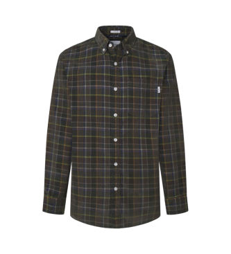 Pepe Jeanstil mænd. PM308721 Max grøn skjorte (S), Casual, Bomuld, Lange ærmer