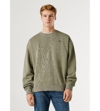 Pepe Jeanstil mænd. PM5800154 Sweatshirt Geo Small Logo grøn (L), Casual, Bomuld