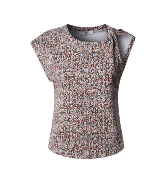 Pepe Jeanstil kvinder. PL5000169 Brun Nayara T-shirt (L), Casual, Bomuld, Korte ærmer