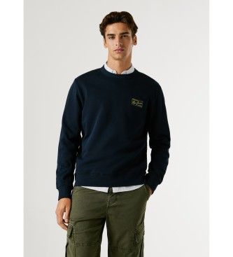 Pepe Jeanstil mænd. PM5800139 Sweatshirt Soren navy (M), Casual, Bomuld, Blå