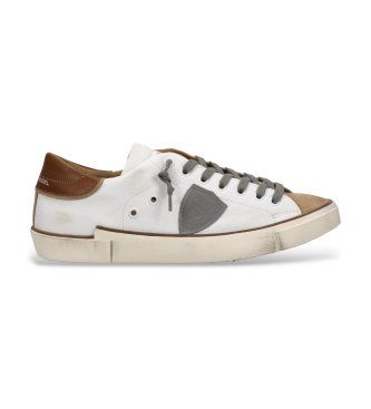 Philippe Modeltil mænd. PRLU Prsx Low sneakers i læder, hvid (40), Fast, Blonder, Casual