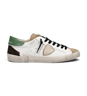 Philippe Modeltil mænd. PRLU Sneakers i skind Prsx Low hvid (41), Læder, Fast, Blonder, Casual