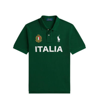 Polo Ralph Laurentil drenge. 323B23442001 Poloshirt i italiensk bomuldspiké grøn ((M) 8/9años= 140/149cm), Casual, Korte ærmer, børnetøj