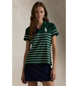 Polo Ralph Laurentil kvinder. 211945774001 Wimbledon grøn polo shirt (M), Casual, Sport, Syntetisk, Korte ærmer