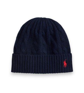 Polo Ralph Laurentil kvinder. 455981442008 Marineblå hue i uld og kashmir (OSFA), Casual, Bomuld